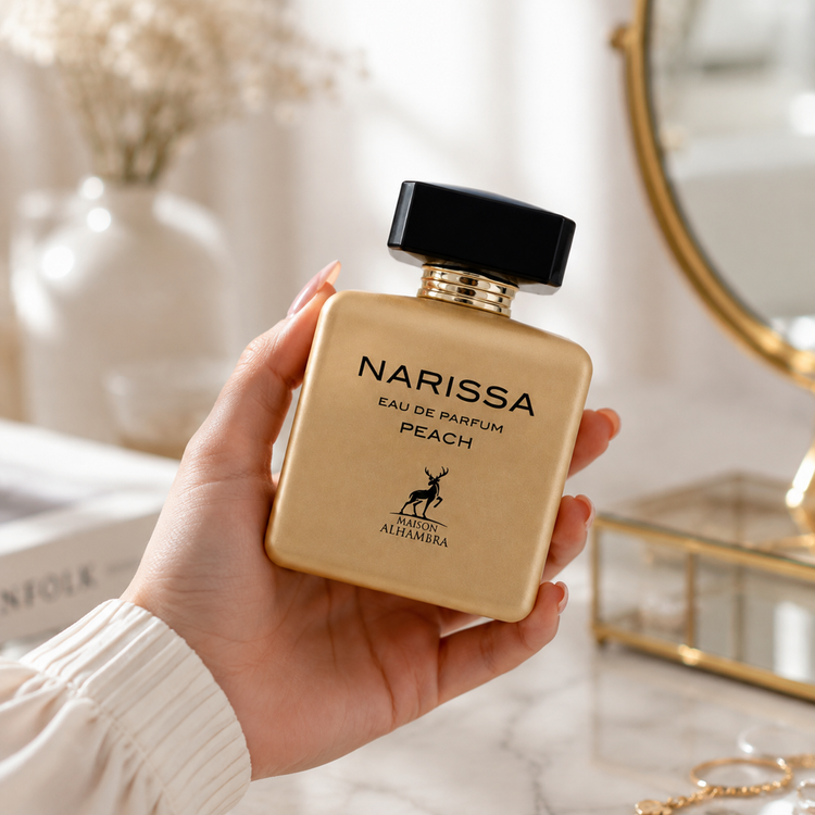 عطر ادکلن الحمبرا مدل ناریسا پیچ Alhambra Poudree narissa