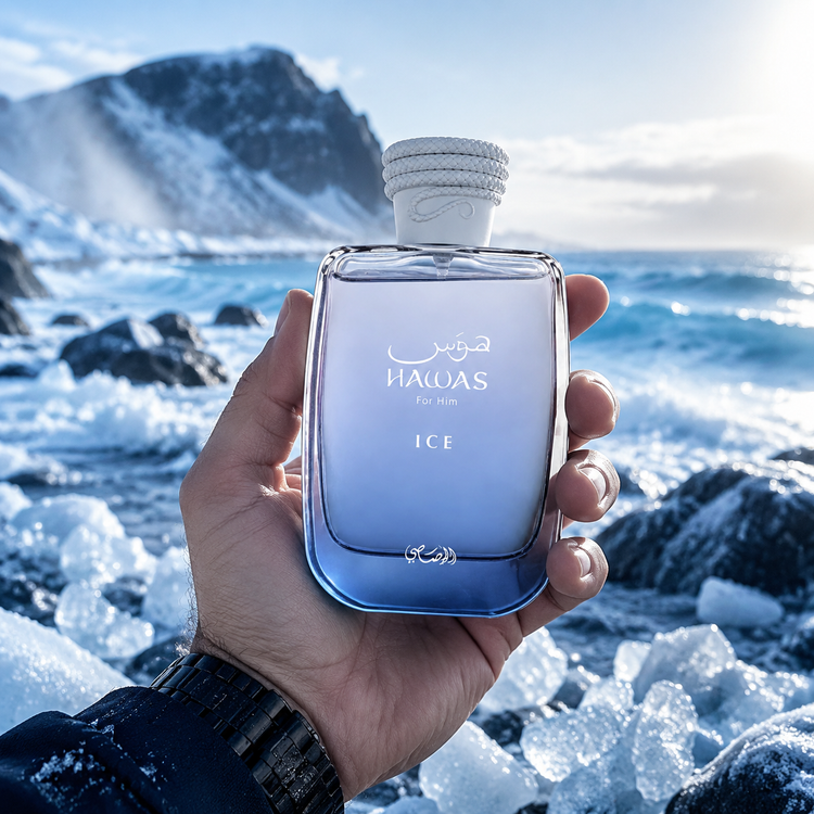 عطر ادکلن رصاصی مدل هوس آیسRasasi Hawas Ice for Him